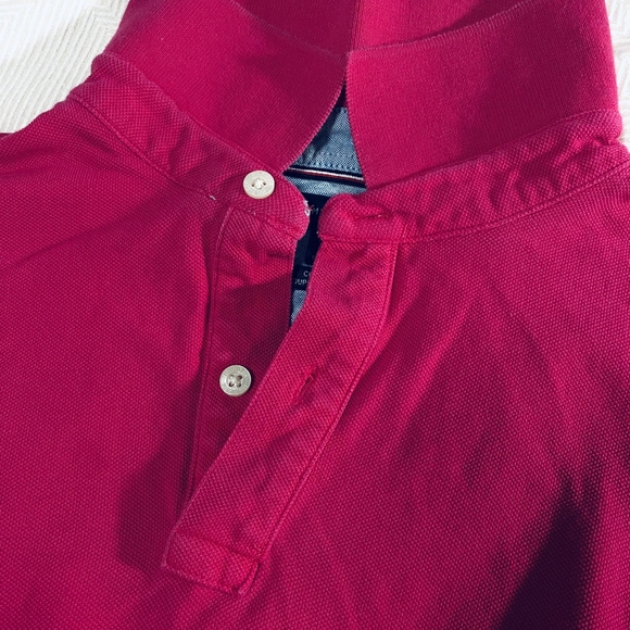 Tommy Hilfiger Custom Fit Collection Fuscia Polo Shirt - Picture 10 of 13